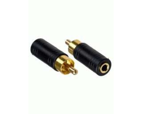 Jack (m) mono, 3.5mm-RCA (w) (gold plated)