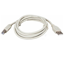 USB cable (pc. USB B - pc. USB A) 1.8 meters, gray REXANT (18-1104)