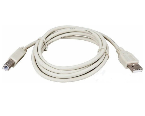 USB cable (pc. USB B - pc. USB A) 1.8 meters, gray REXANT (18-1104)