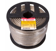 Steel cable in PVC sheath d=4.0 mm, transparent (100m)(09-5240)