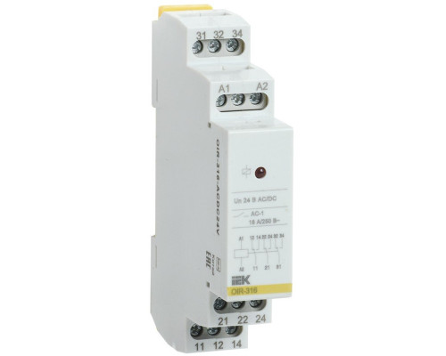 Relay OIR 3 contacts, 16A, 24V AC/DC (OIR-316-ACDC24V)