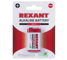 Alkaline battery 6LR61 ("Krona") 9 V 1 pc. blister REXANT (30-1061)