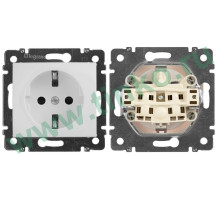 Socket Valena 2К+3 10/16А, white (774420)