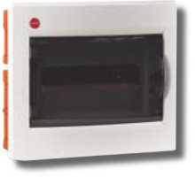 Flush-mounted enclosure with door 12 modules IP41 white (81512)