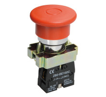 Button LAY5-BT42 "Mushroom" emergency with fixation (BBG80-BT-K04)