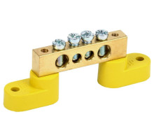 PE busbar "ground" ShNI-8x12-4-U2-Zh yellow (YNN10-812-4C2-K05)