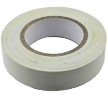 White PVC electrical tape 19x25x0.13mm (KR-09-2201)