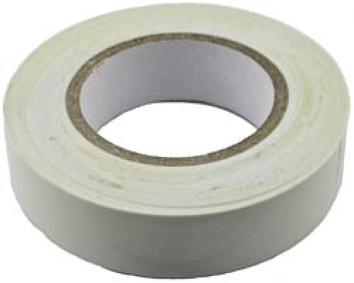 White PVC electrical tape 19x25x0.13mm (KR-09-2201)