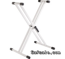 K&M 18993 Rick 20 X-Style Keyboard Stand (White)