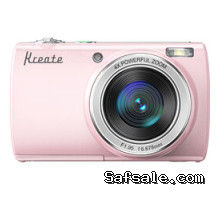 Kreate KR48 Digital Point and Shoot Camera (Pink)