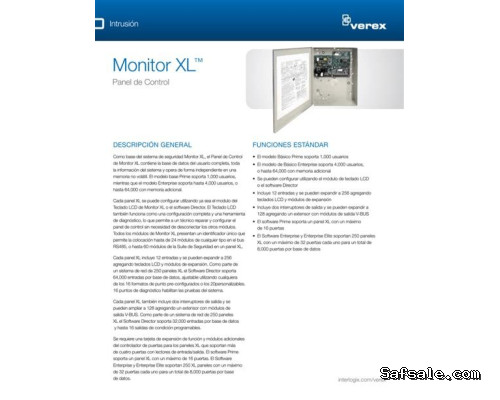 Interlogix 120-2720E Monitor XL ATM Slimline Control Panel
