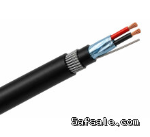 1.5mm² Shielded Instrumentation Signal Cable - 1 Pair - XLPE/FR-PVC - SWA Armored - 300/500V - LSZH - Fire Resistant - Per Foot