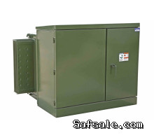6 MVA Pad Mount Transformer - 34500V Grounded Wye Primary, 480Y/277 Wye Secondary - KNAN/Bell Green
