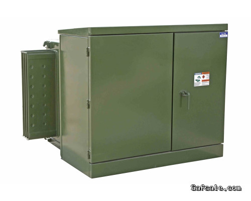 350 KVA Pad Mount Transformer - 34500Y/19920 Grounded Wye Primary, 600V Delta Secondary - Copper, KNAN/Bell Green