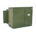 75 KVA Pad Mount Transformer - 24940Y/14400 Grounded Wye Primary, 208Y/120 Wye-n Secondary - Copper, KNAN/Bell Green 304 Stainless