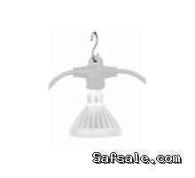 100' Industrial String Light - 600V Rated, (10) E26 Sockets -12/3 SOOW Yellow Cable, Blunt Cut Ends