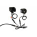 Infrared LED Military Driving Lights - High/Low Beams - 9-42VDC - Covert Headlights - Dual Switches