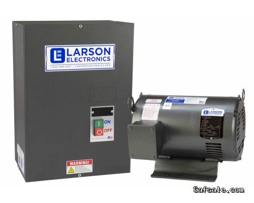Rotary Phase Converter for 60HP Hard Loads, 400V 1PH to 3PH, 46.75 Amps Output, 125HP Idler, NEMA 1
