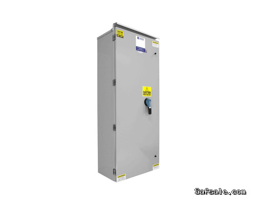 Fused Disconnect Switch, 200 Amp, 15000V 3PH AC, 3-Pole 3-Wire, (3) Class J Time Delay Fuses, Service Rated, Wall Mount, NEMA 3R