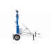 45' Portable Solar Light Tower - 7.5' Trailer - 12V 200aH Battery Bank - (1) Junction Box - Electric Winch