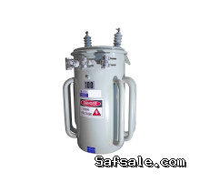 100 KVA Overhead Distribution Transformer, Pole Mount, 12470V Delta Pri., 277/480V Sec., Mineral Oil, Copper, ONAN