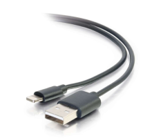 3.3ft (1m) USB A Male to Lightning Male Sync and Charging Cable - Black