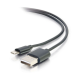 3.3ft (1m) USB A Male to Lightning Male Sync and Charging Cable - Black