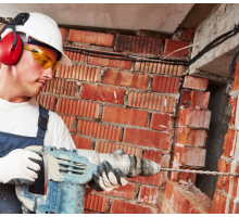 Concrete & Brick Wall Drilling (22mm Drill, Wall Thickness 4–20 Inches)