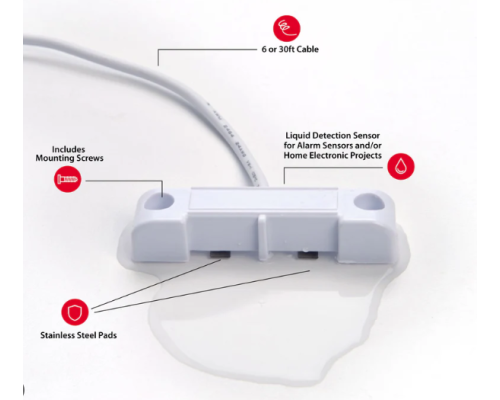 Wired Water Leak Detector Installation