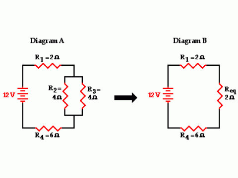 How to Calculate Mixed Resistor (Series-Parallel) Connections