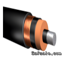 500 MCM Aluminum MV-105, 15kV, EPR/PVC Power Cable w/ Copper Tape Shield