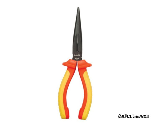 Eclipse Tools 902-207 1000V Insulated Long-nosed Pliers - 7-3/4'