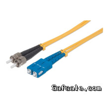 Intellinet 751308 Fiber Optic Patch Cable, Duplex, Single-Mode, 30 Feet, Yellow