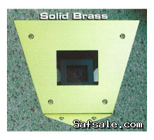 Alpha CHCBR/COL Corner Mount Camera Housing with COL Camera Brass