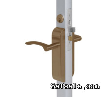 Adams Rite 2190-421-3MG-10B Dual Force Lock with Radius Strike, Low Profile Trim and 1-1/2" Backset in Dark Bronze