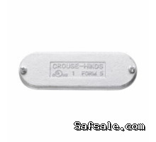 Eaton Crouse-Hinds K250CM HDG Condulet Form 5 Cover, 2-1/2 Inch, 3 Inch Hub, Cast Iron Hot Dipped Galvanized