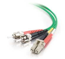 9.8ft 3m LC-ST 62.5/125 OM1 Duplex Multimode PVC Fiber Optic Cable - Orange