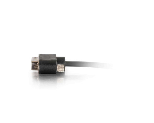 10ft (3m) Serial RS232 DB9 Cable with Low Profile Connectors M/F - In-Wall CMG-Rated