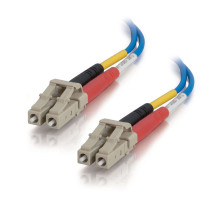 16.4ft 5m LC-LC 50/125 OM2 Duplex Multimode PVC Fiber Optic Cable - Blue