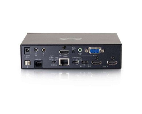 HDMI® HDBaseT + USB-B to A and RS232 Over Cat Extender Single Gang Wall Plate Transmitter to Box Receiver - 4K 60Hz
