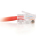 100ft (30.5m) Cat5e Non-Booted Unshielded (UTP) Network Crossover Patch Cable - Red