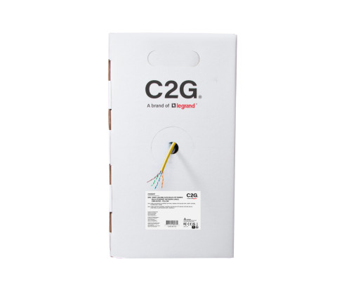 1000ft 304.8m TAA-Compliant Cat6 Bulk Unshielded UTP Ethernet Network Cable with Solid Conductors-Plenum CMP-Rated - Black