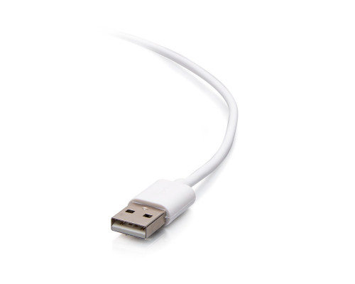 10ft (3m) USB-A Male to Lightning Male Sync and Charging Cable - White