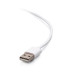 1ft 0.3m USB 2.0 A to Micro-B Cable M/M - White 0.3m