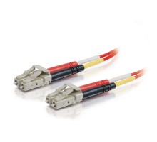 6.6ft 2m ST-ST 62.5/125 OM1 Duplex Multimode PVC Fiber Optic Cable - Orange