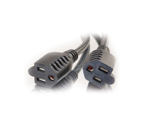 10ft 3m 18 AWG Universal Right Angle Power Cord NEMA 5-15P to IEC320C13R  TAA Compliant