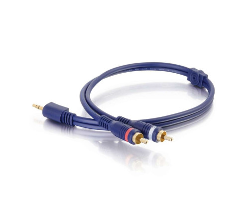 12ft (3.7m) Velocity™ One 3.5mm Stereo Male to Two RCA Stereo Male Y-Cable