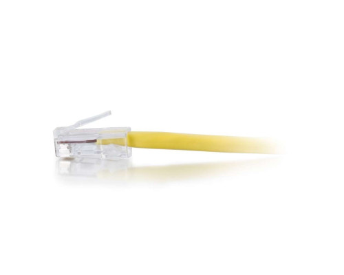 0.5ft 0.15m Cat5e Snagless Unshielded UTP Ethernet Network Patch Cable - Yellow