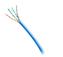 1000ft 304.8m TAA-Compliant Cat6 Bulk Unshielded UTP Ethernet Network Cable with Stranded Conductors In-Wall CM-Rated - Blue