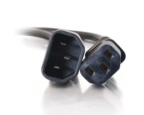 6ft 1.8m 18 AWG Outlet Saver Power Extension Cord NEMA 5-15P to NEMA 5-15R  TAA Compliant